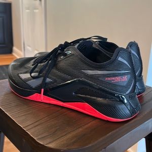 Reebok Nano X2 Froning Shoes Mens Size 11 Black Red CrossFit Gym Sneakers